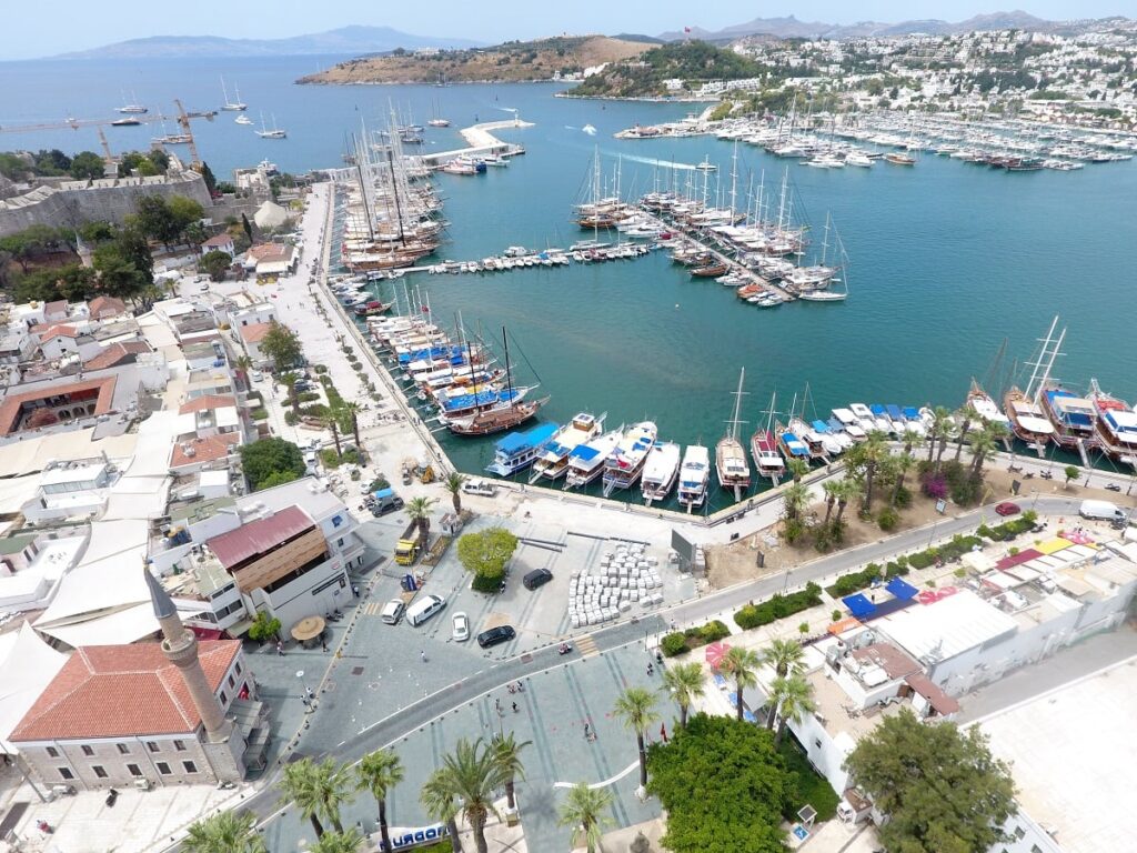 Bodrum Limanı ve Çevresi Kuş Bakışı Görünüm