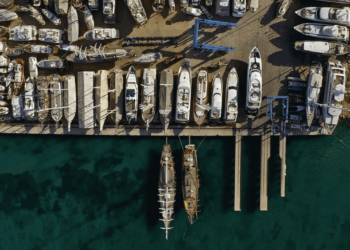 Aganlar Tersanesi Kuş Bakışı Görünüm