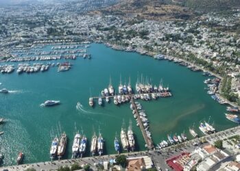 Bodrum Limanı Kuş Bakışı Görünüm