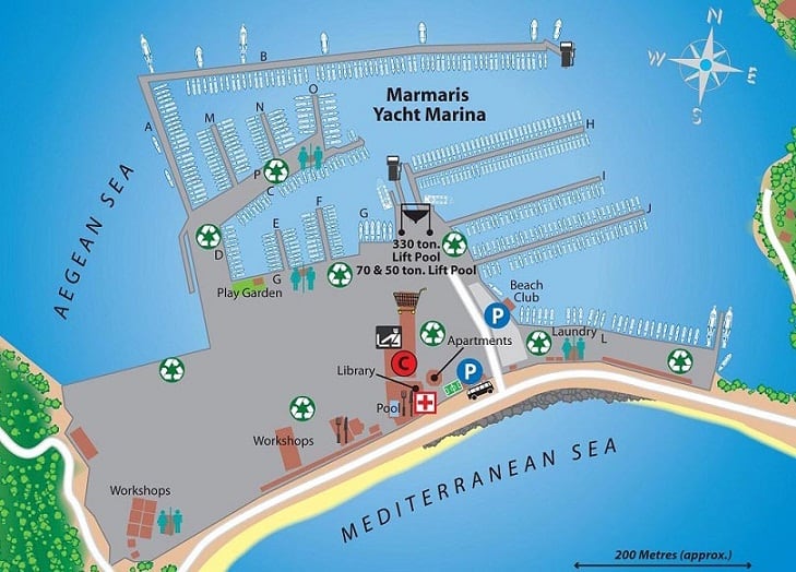 Marmaris Yat Marina Planı