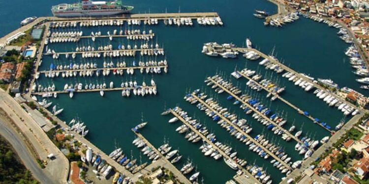 Netsel Marmaris Marina Kuş Bakışı