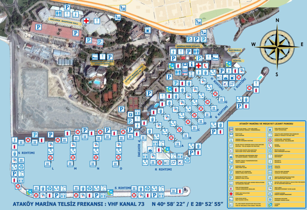 Ataköy Marina yerleşim planı